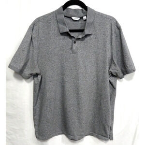 2 for $15 Calvin Klein Heather Gray Polo Shirt Business Casual Men's Size Large